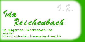 ida reichenbach business card